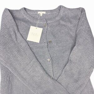 Grey NIA Cardigan S/M NWT
